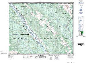 NTS 50k map for COLUMBIA RIVER, British Columbia