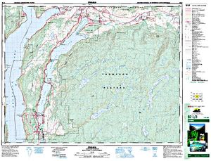 NTS 50k map for OYAMA LAKE, British Columbia