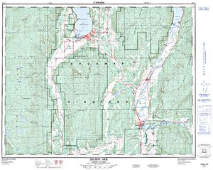 NTS 50k map for Rosemond Lake, British Columbia