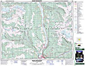 NTS 50k map for Lake Revelstoke, British Columbia