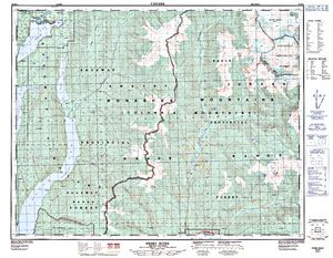 NTS 50k map for SHUSWAP LAKE, British Columbia