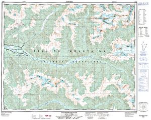 NTS 50k map for Lake Revelstoke, British Columbia