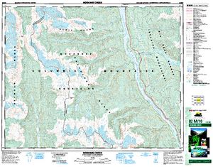 NTS 50k map for Lake Revelstoke, British Columbia