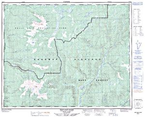 NTS 50k map for Grouse (Moul) Creek, British Columbia