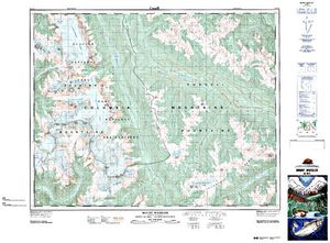 NTS 50k map for Spillimacheen River, British Columbia
