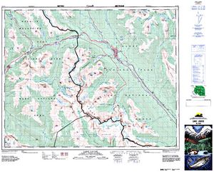 NTS 50k map for Bow River, Alberta