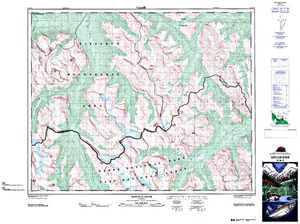NTS 50k map for Ram River, Alberta