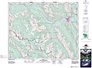 NTS 50k map for Bow River, Alberta