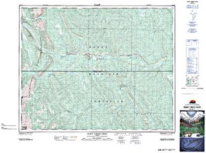 NTS 50k map for James River, Alberta