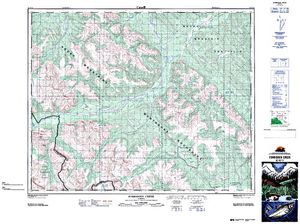 NTS 50k map for Ram River, Alberta