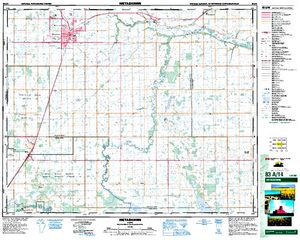 NTS 50k map for Battle River, Alberta