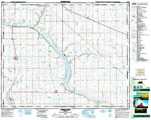 NTS 50k map for Dried Meat Lake, Alberta
