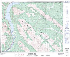 NTS 50k map for Ram River, Alberta