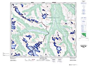 NTS 50k map for Athabasca River, Alberta