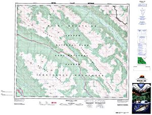 NTS 50k map for Athabasca River, Alberta