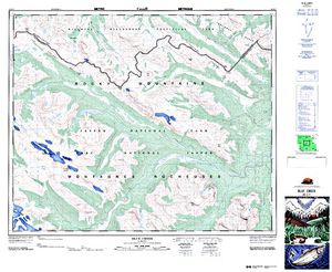 NTS 50k map for Rock Creek, Alberta