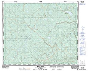 NTS 50k map for Wolf Lake, Alberta