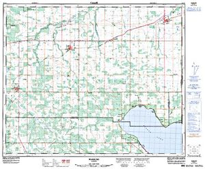 NTS 50k map for PIGEON LAKE, Alberta