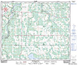 NTS 50k map for BUCK LAKE, Alberta