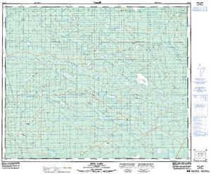NTS 50k map for Pembina River, Alberta