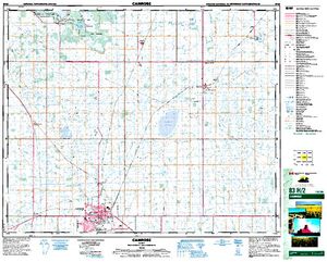 NTS 50k map for Black Nugget Mine Pit, Alberta