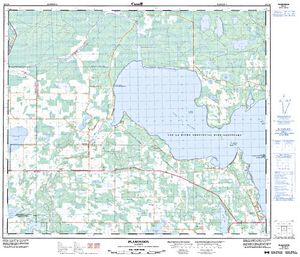 NTS 50k map for LAC LA BICHE, Alberta