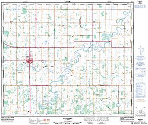 NTS 50k map for Pembina River, Alberta