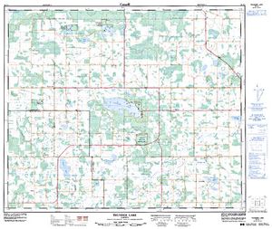 NTS 50k map for CLEAR LAKE, Alberta