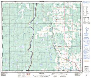 NTS 50k map for Athabasca River, Alberta