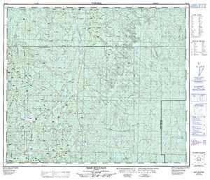 NTS 50k map for EDITH LAKE, Alberta
