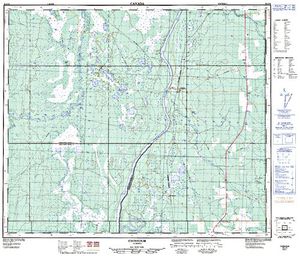 NTS 50k map for Pembina River, Alberta
