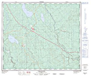 NTS 50k map for Raspberry Lake, Alberta