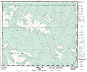 NTS 50k map for Torrens River, Alberta