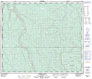NTS 50k map for Nose Lake, Alberta
