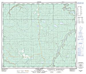 NTS 50k map for Simonette River, Alberta