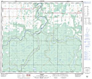 NTS 50k map for Simonette River, Alberta