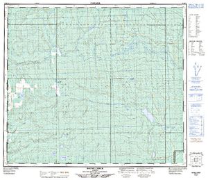 NTS 50k map for Spring Lake, Alberta