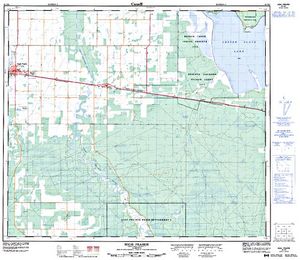 NTS 50k map for LESSER SLAVE LAKE, Alberta