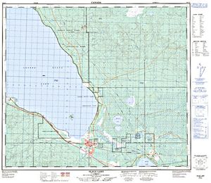 NTS 50k map for Lesser Slave River, Alberta