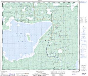 NTS 50k map for UTIKUMA LAKE, Alberta