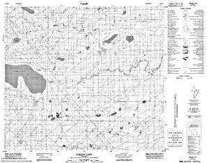 NTS 50k map for Joker Lake, Alberta