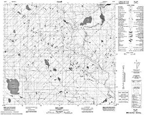 NTS 50k map for Graham (Trout) Lake, Alberta