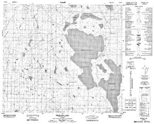NTS 50k map for Peerless Lake, Alberta