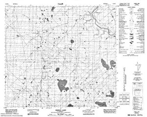 NTS 50k map for Round Lake, Alberta