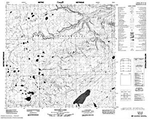 NTS 50k map for EAGLENEST LAKE, Alberta
