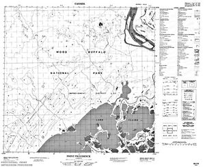 NTS 50k map for Peace River, British Columbia