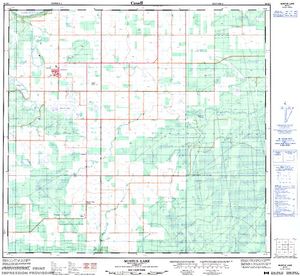 NTS 50k map for Peace River, British Columbia