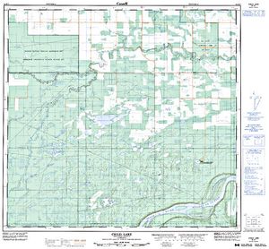 NTS 50k map for Peace River, British Columbia