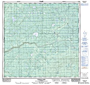 NTS 50k map for Petitot River, British Columbia