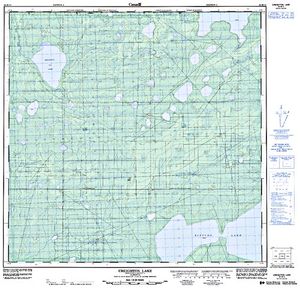 NTS 50k map for Petitot River, British Columbia